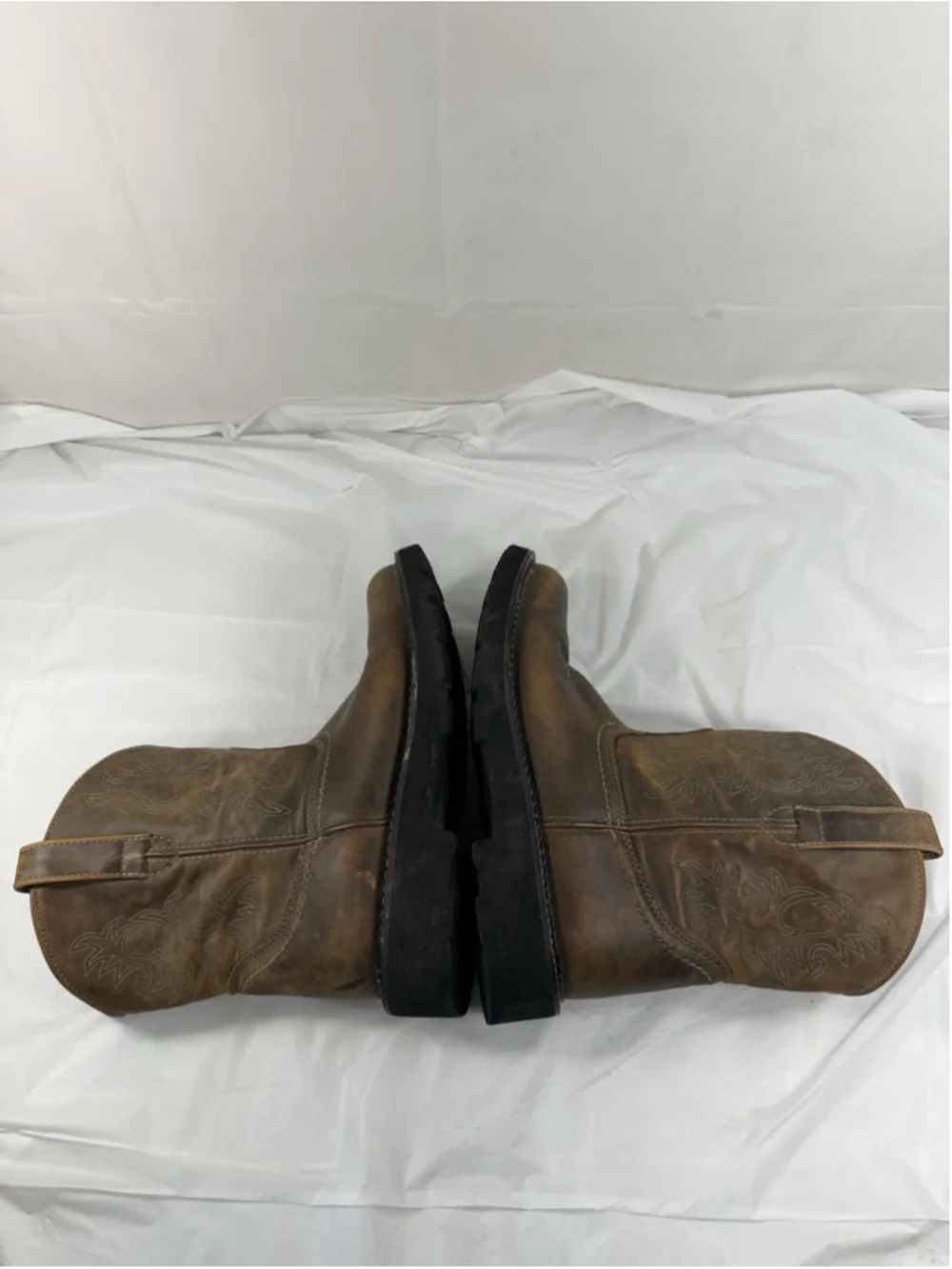 Ariat FATBABY Leather Cowgirl Boots Women's Size 10 B Western Brown